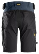 Snickers Workwear 6173 spodnie robocze do pasa krótkie stretch AllroundWork granatowo-czarne