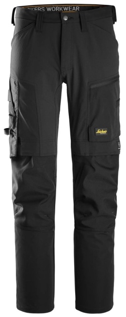 spodnie robocze do pasa stretch AllroundWork 6318 Snickers Workwear czarne