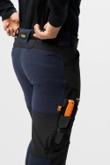 Snickers Workwear 6318 spodnie robocze do pasa stretch AllroundWork granatowo-czarne
