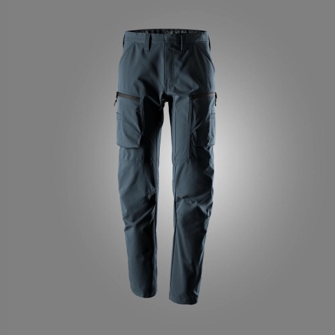 spodnie robocze do pasa stretch ServiceWork 6410 Snickers Workwear granatowe