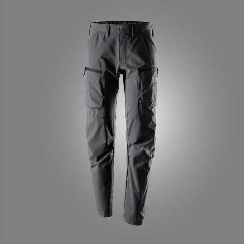 spodnie robocze do pasa stretch ServiceWork 6410 Snickers Workwear szare