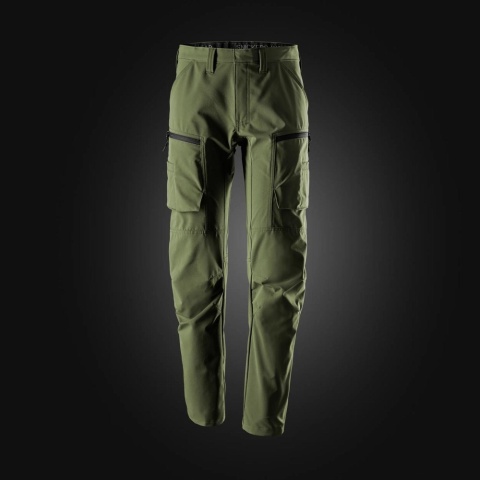 spodnie robocze do pasa stretch ServiceWork 6410 Snickers Workwear khaki