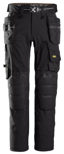 spodnie robocze do pasa stretch z nakolannikami Capsulized™ i workami kieszeniowymi AllroundWork 6590 Snickers Workwear