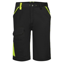 szorty robocze bawełniane dwukolorowe WX1 CD114 Portwest czarno-żółte