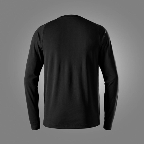 Snickers Workwear 2454 t-shirt roboczy z długim rękawem StayFresh czarny