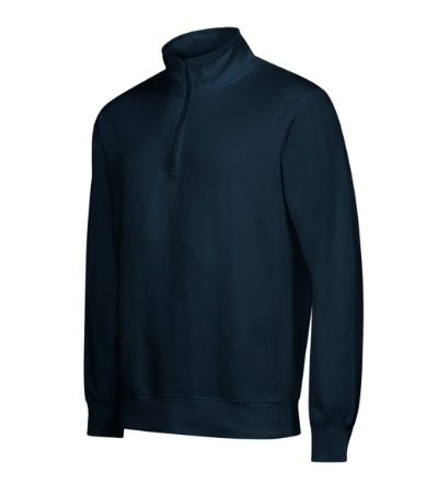 Bluza robocza unisex Malfini Summnit 429 z krótkim zamkiem granatowa
