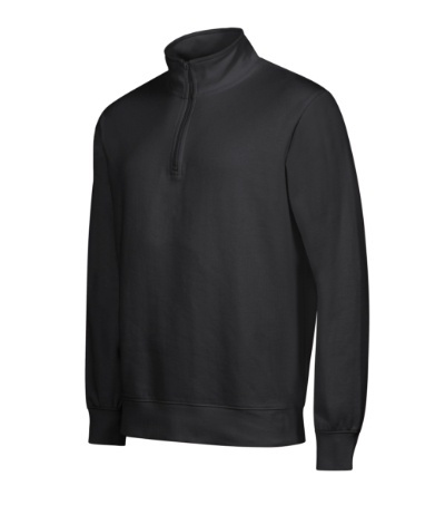 Bluza robocza unisex Malfini Summnit 429 z krótkim zamkiem ebony gray