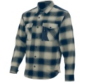 Koszula robocza flanelowa w kratę Rancher Sara Workwear granatowo szara