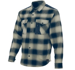 Koszula robocza flanelowa w kratę Rancher Sara Workwear granatowo szara