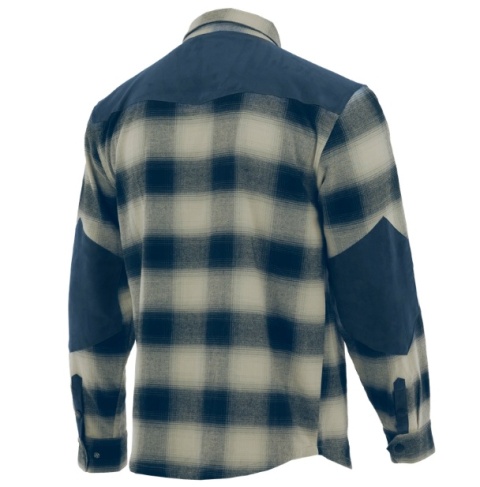 Granatowo szara koszula robocza flanelowa męska Sara Workwear Rancher