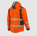 Sara Workwear Drogowiec Comfort kurtka robocza softshell odblaskowa pomarańczowo-grafitowa