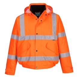 kurtka robocza zimowa odblaskowa ES1 Essential Bomber Hi-Vis ES463 Portwest pomarańczowa