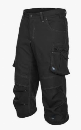 OUTLET SPODNIE ROBOCZE BOSS 3/4 SARA WORKWEAR CZARNE XLS
