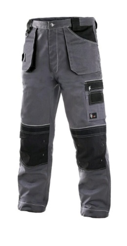 OUTLET SPODNIE ROBOCZE DO PASA OCIEPLANE ORION TEODOR CXS CANIS SZARO-CZARNY 60-62