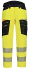 OUTLET SPODNIE ROBOCZE DO PASA OSTRZEGAWCZE DX4 DX453 PORTWEST ŻÓŁTE 44
