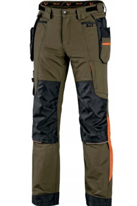 OUTLET SPODNIE ROBOCZE MĘSKIE NAOS STRETCH CXS CANIS KHAKI 58