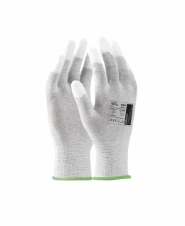 rękawice robocze powlekane PU ESD Safety/Leo A9001 Ardon szare