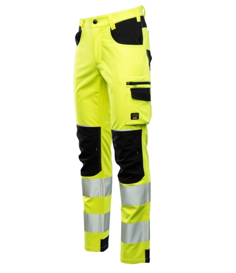 Polstar Seven Kings Flash SKF009(Y) spodnie robocze do pasa softshell ocieplane odblaskowe