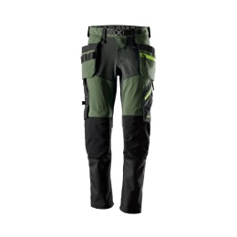 spodnie robocze do pasa FlexiWork 6940 Snickers Workwear khaki-szare