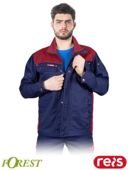 bluza robocza Forest Reis granatowo-ciemnoczerwona