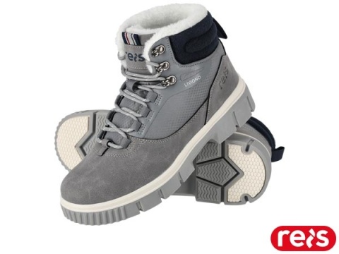 buty robocze ocieplane damskie LIVIGNO Reis szaro-granatowe