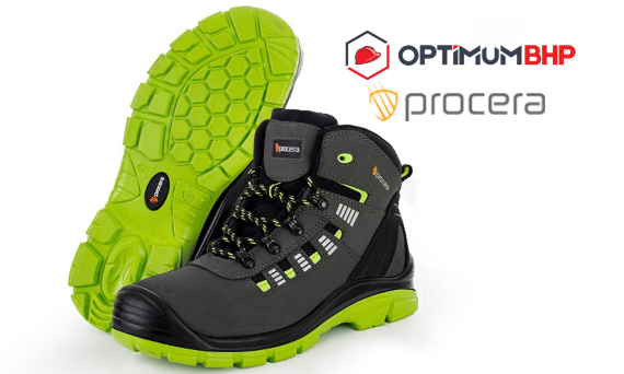 Buty robocze budowlane Procera – atrakcyjne cenowo obuwie do pracy na budowie marki Procera oferowane przez sklep Optimum BHP.
