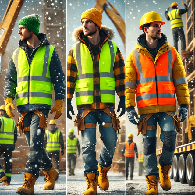 Porównanie ocieplanych bezrękawników roboczych REIS — HYPER-V, SCORPION, GRENADA oraz GREENBOM