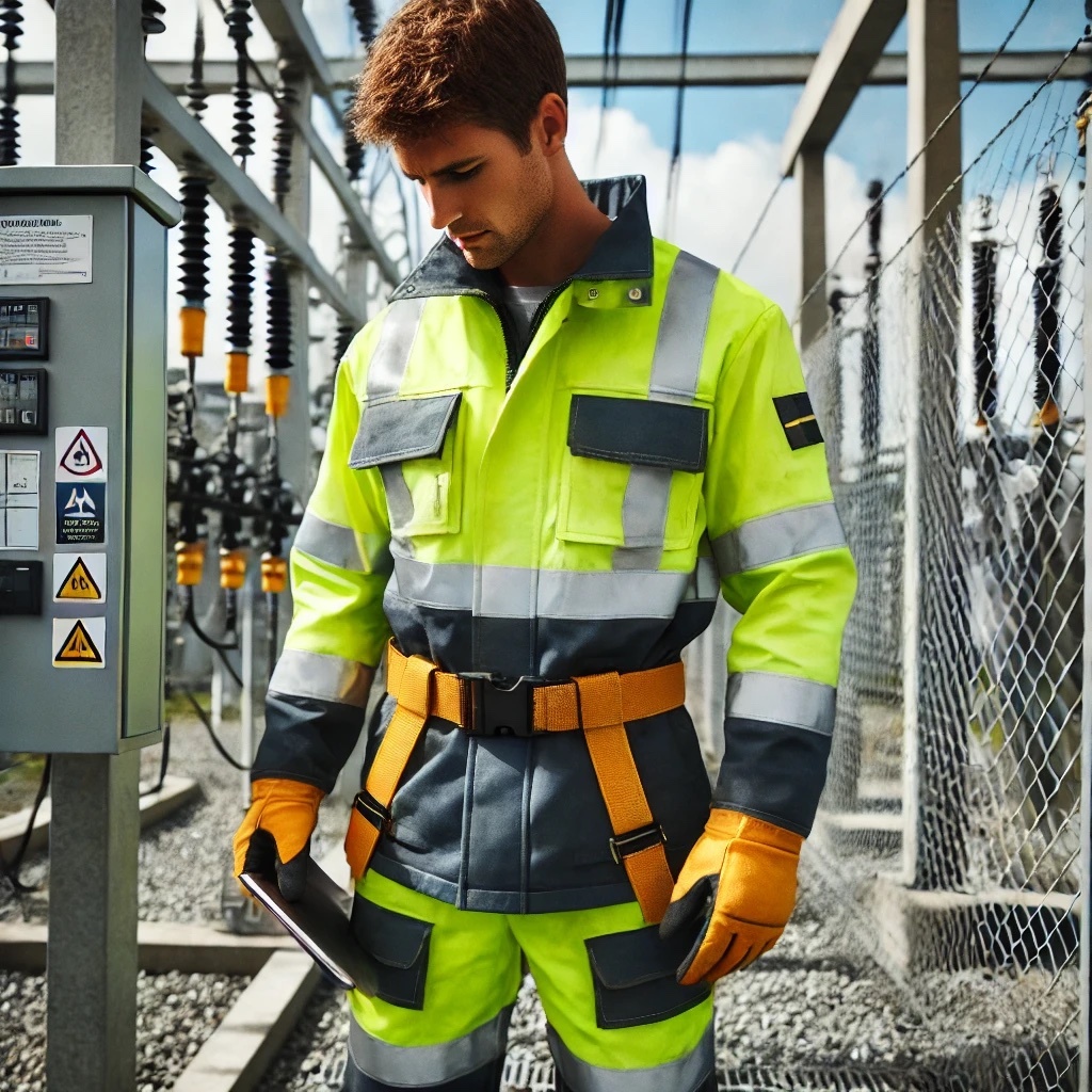 Odzież trudnopalna Portwest dla energetyków i elektryków – realna ochrona przed łukiem elektrycznym i płomieniem