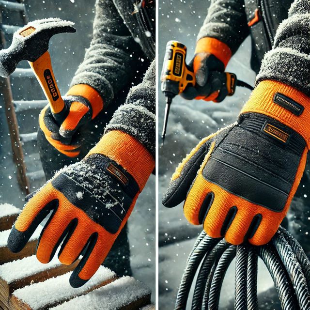 REIS Winter Gloves for Forestry, Wood Cutting and Saw Work in Freezing Temperatures: RLWARMER vs SANDOIL WIN vs RFROZEN DRAGON
