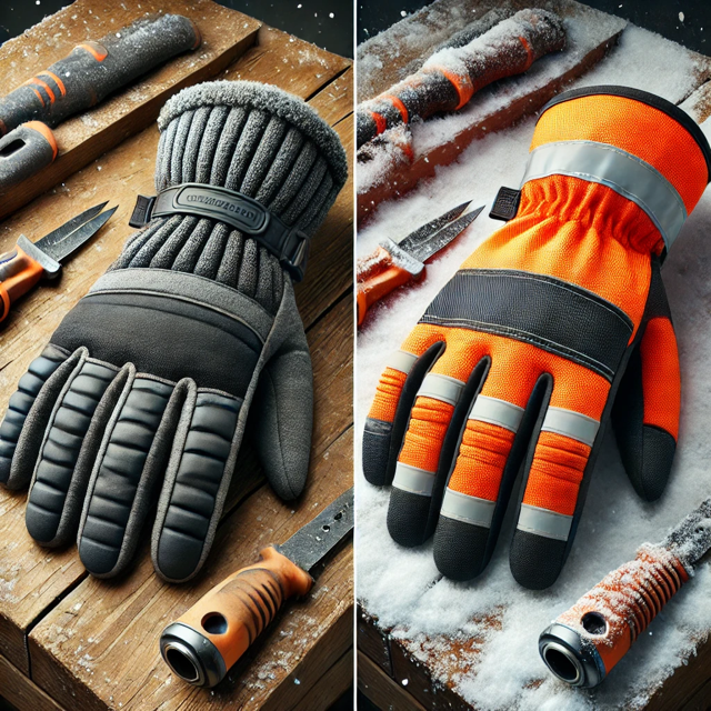 Porównanie rękawic roboczych ocieplanych: Procera X-Glacier, Delta Plus Apollon Winter VV735, Urgent 1072