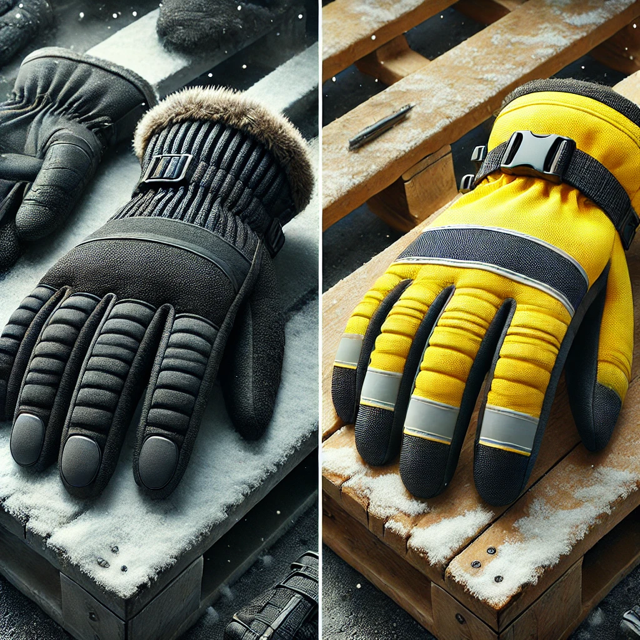 Porównanie zimowych rękawic roboczych: Portwest Rigger A225, Delta Plus FBF50 i Reis Rwiney