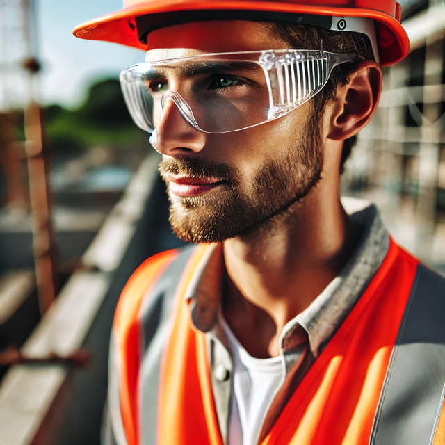 Okulary ochronne dymione dla pracowników budowlanych – widoczność i bezpieczeństwo w pełnym słońcu