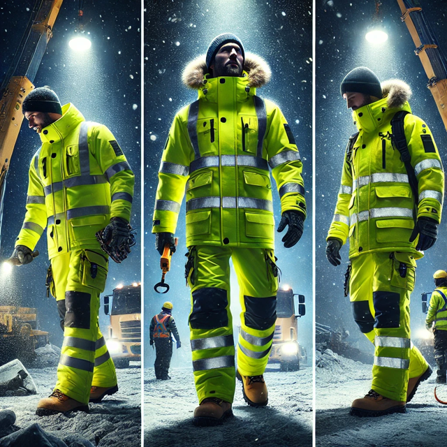 Odzież robocza zimowa dla drogowców z hurtowni BHP – widoczność, bezpieczeństwo i odporność na trudne warunki