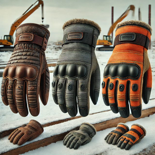 A Comparison of REIS Winter Work Gloves for Construction: NORTEX, RWD WINTER DRAGON, and RFROZEN DRAGON