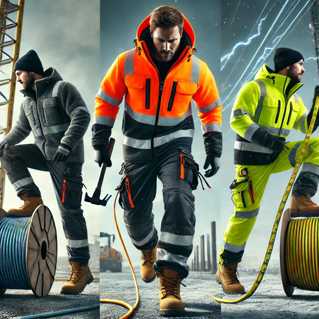 Comparison of Portwest G465 Glowtex, Portwest C465 Bomber, and Sara Workwear Drogowiec Winter 3-in-1 Jackets