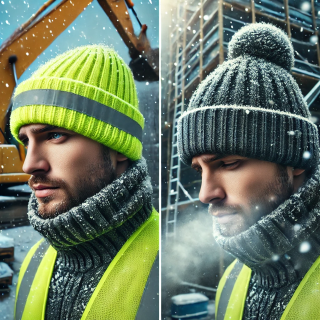 Porównanie zimowych czapek ochronnych REIS — CZVIS, czapki LED, oraz CZREFLECT-S