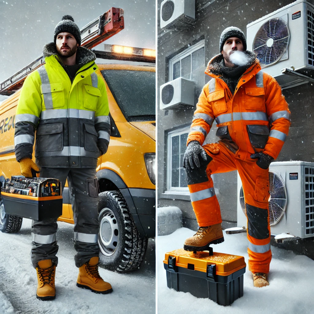 Sara Workwear Winterkleidung für Wartungstechniker und Serviceteams im Außeneinsatz: Schutz, Wärme und Funktionalität bei wechselnden Winterbedingungen