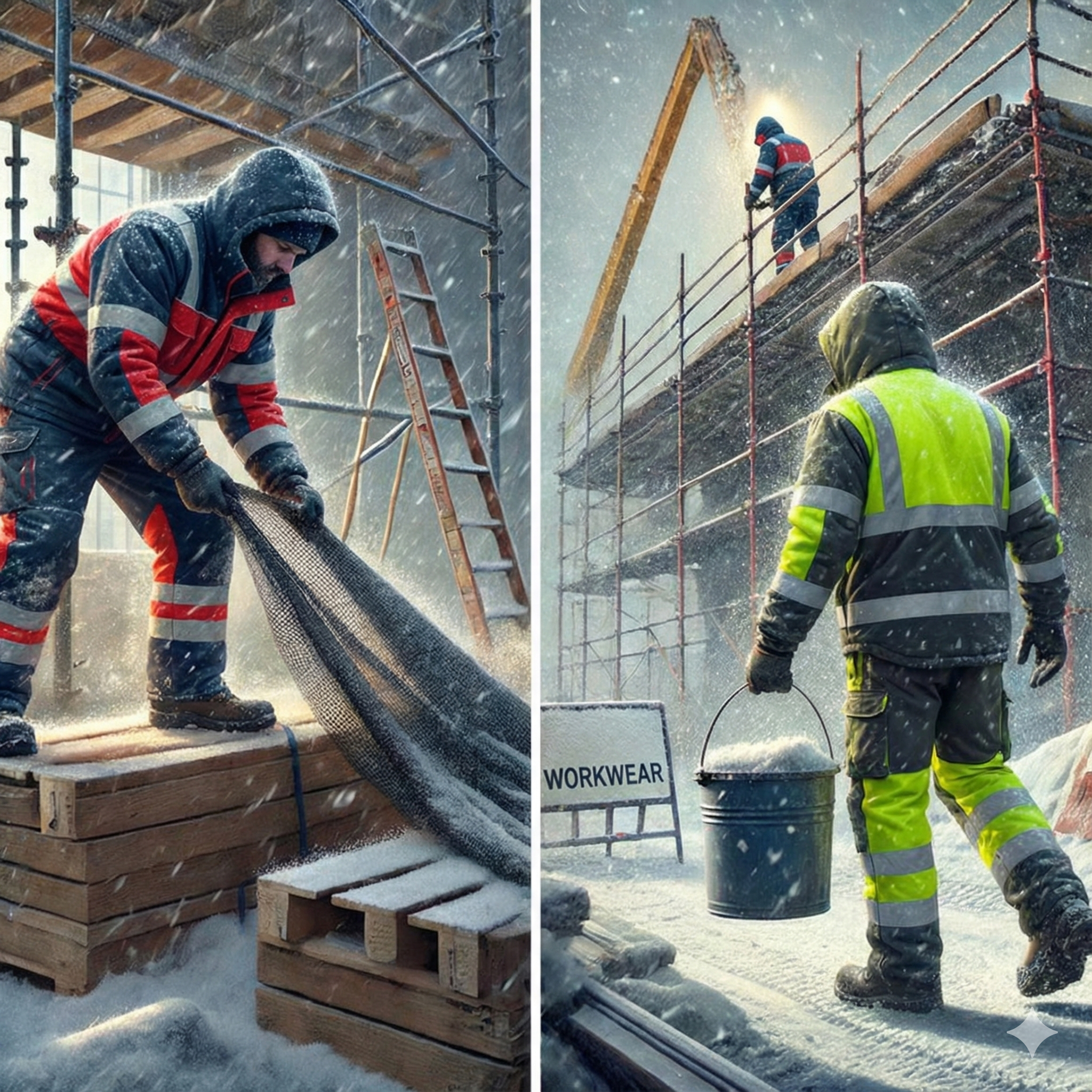 Sara Workwear Winterkleidung für Gas-, Wasser- und Heizungsmonteure: Zuverlässige Wärme und Schutz bei Arbeiten im Freien und in ungeheizten Gebäuden