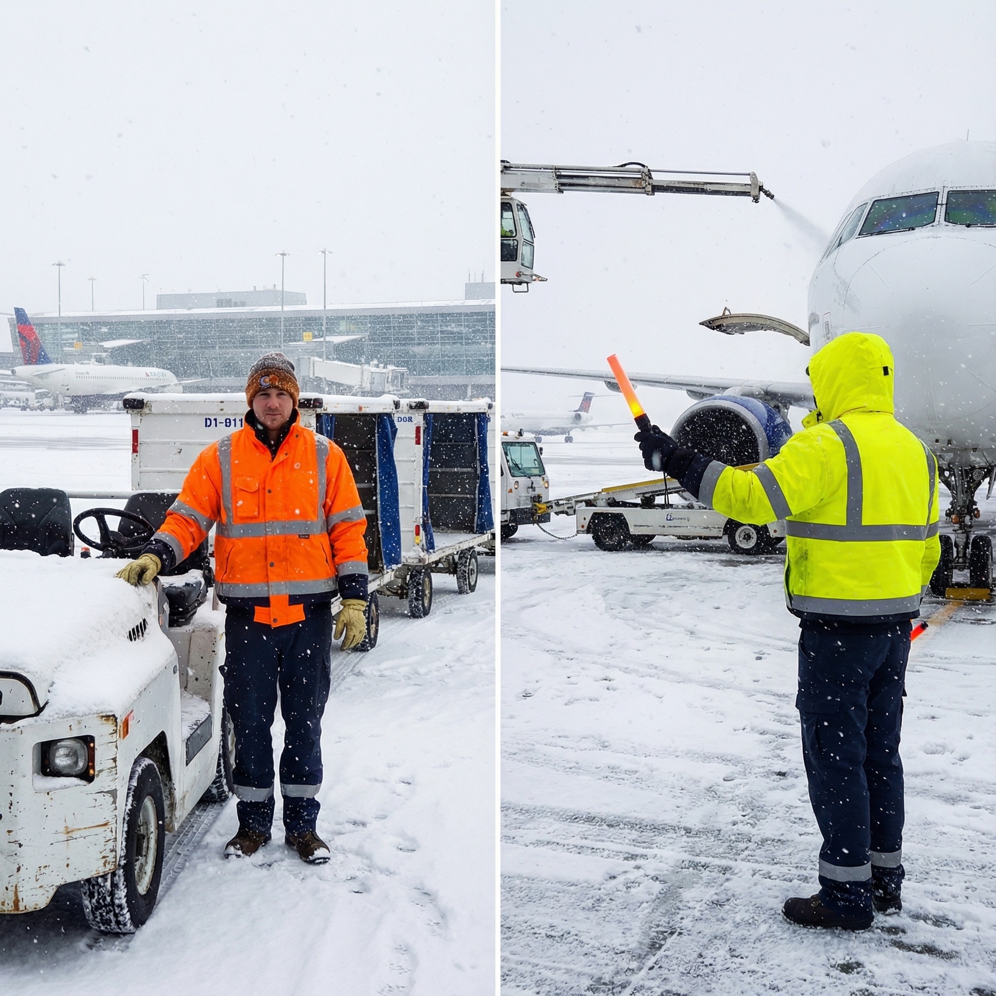 Procera Winter Workwear for Airport Ground Staff and Technicians: Warmth and High-Visibility for Airfield Operations
