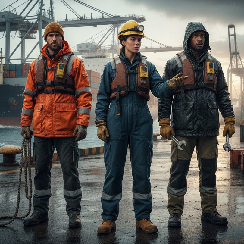 Sara Workwear Bosman vs. Posejdon: Which Winter Set Works Better on a Ship Deck?