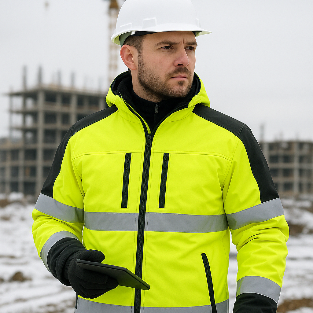 Odzież robocza zimowa dla kierowników budowy z hurtowni BHP – profesjonalny wygląd i ochrona w terenie