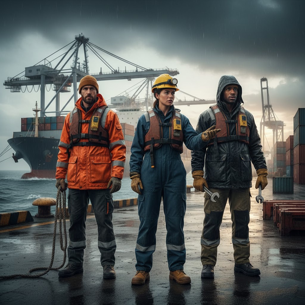 Sara Workwear Sternik Winter: Reliable Insulated Sets for Dock, Port and Industrial Waterway Workers